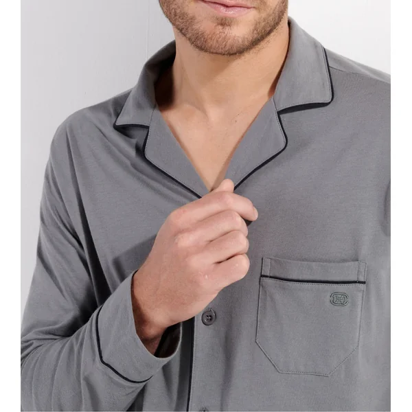 Pyjama élégant avec chemise ALBERT Gris