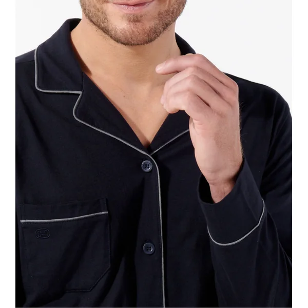 Pyjama élégant avec chemise ALBERT Marine