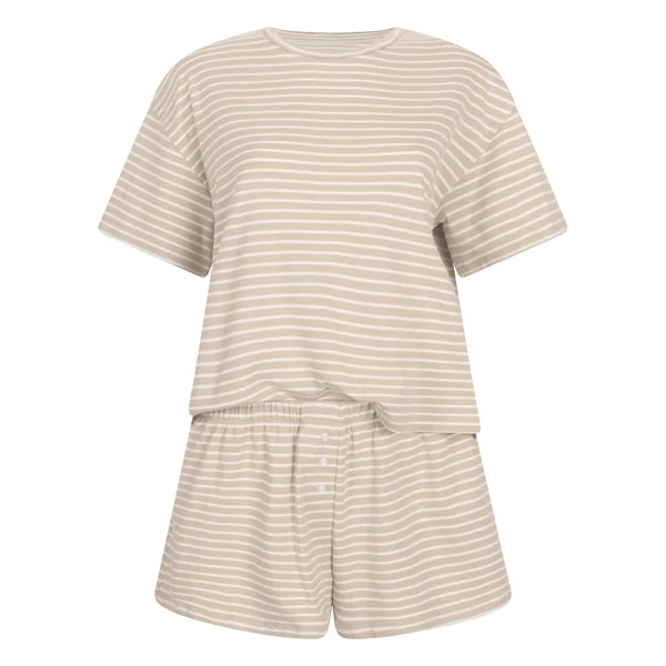 Pyjama-Set Jersey - Beige