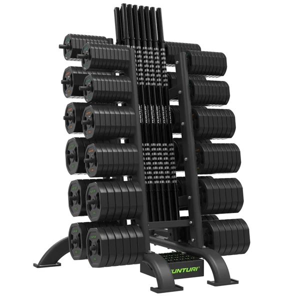 Rack de rangement musculation Tunturi Pump - Rack Pro pour 30 Sets Aérobic