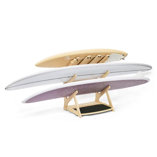 Rack surf autoporté pour 3 planches stockage vertical ou horizontal