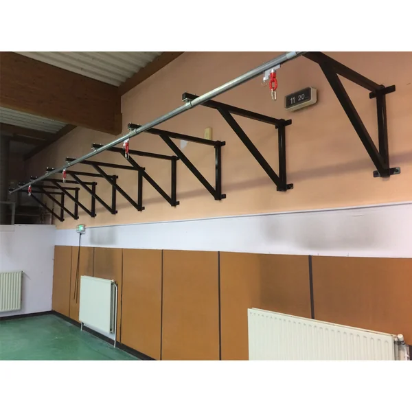 Rail de convoyage mural 4 sacs boxe Sportcom