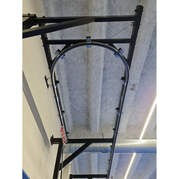 Rail de convoyage mural 4 sacs boxe Sportcom