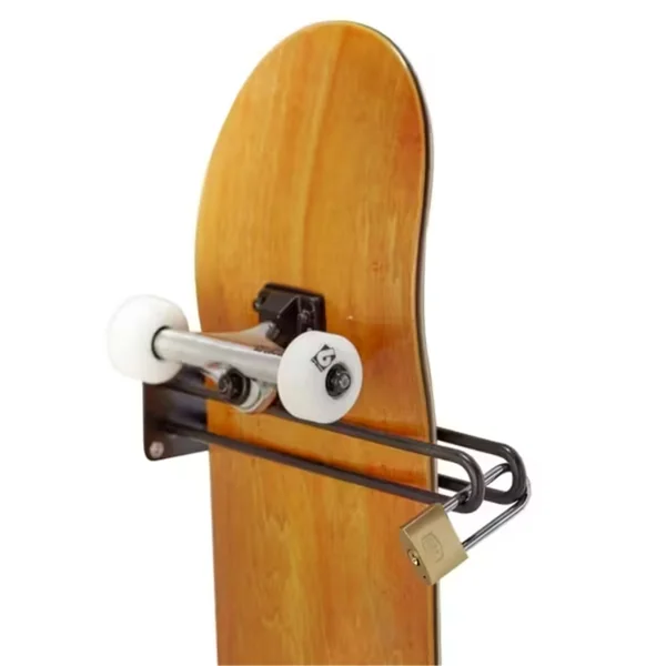 Range skateboard individuel mural avec antivol