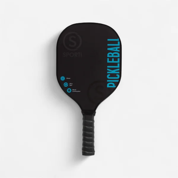 RAQUETTE PICKLEBALL BOIS - NOIR