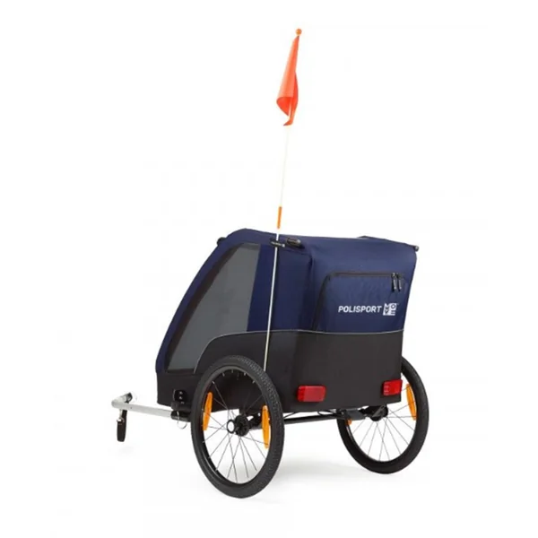 REMORQUE ENFANT POLISPORT BIPLACE VIOLET