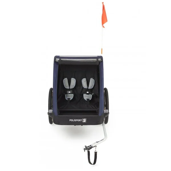 REMORQUE ENFANT POLISPORT BIPLACE VIOLET
