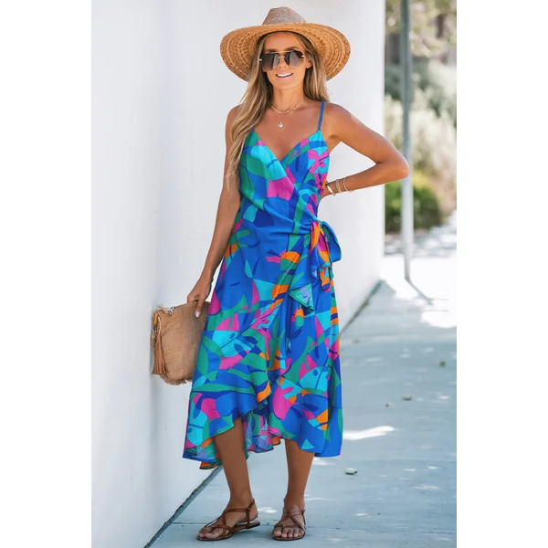 Robe abstraite col surplis