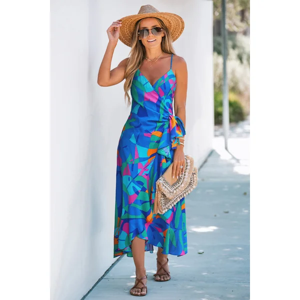 Robe abstraite col surplis