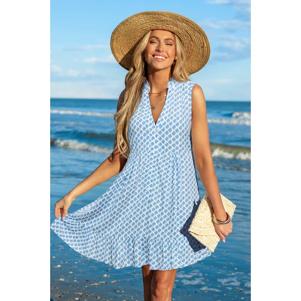 Robe chemise sans manches
