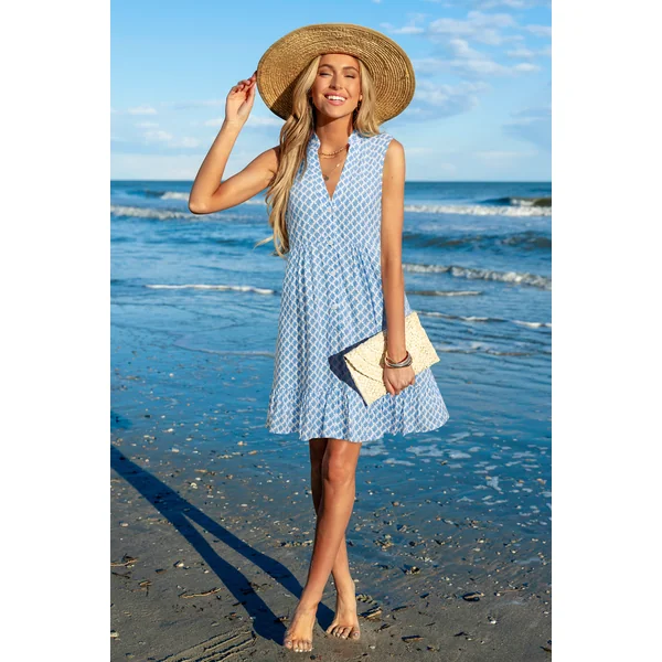 Robe chemise sans manches