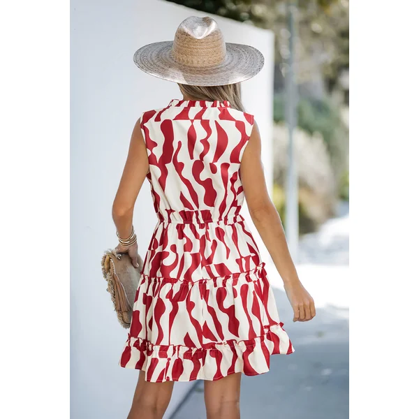 Robe courte abstraite
