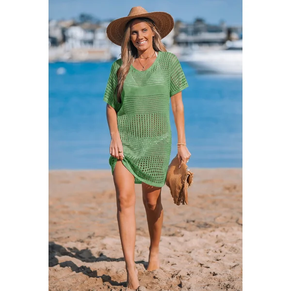 Robe courte avec ourlet fendu