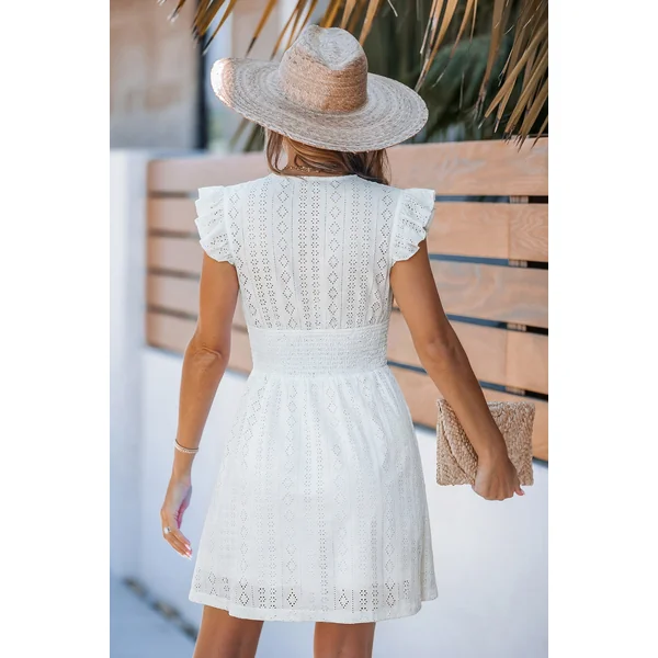 Robe courte blanche