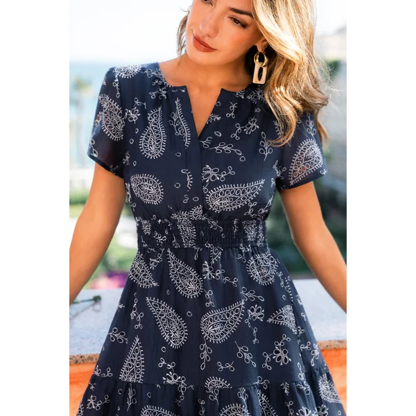 Robe courte cachemire à l’esprit libre