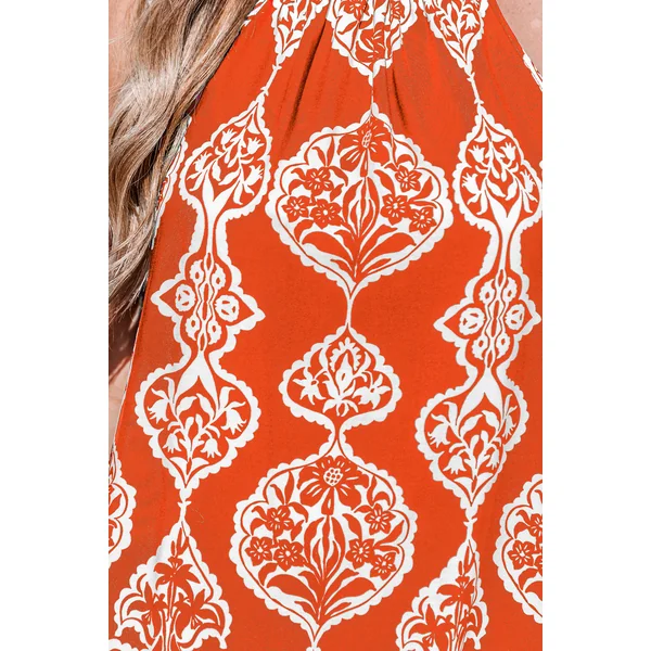 Robe courte ornée à col licou