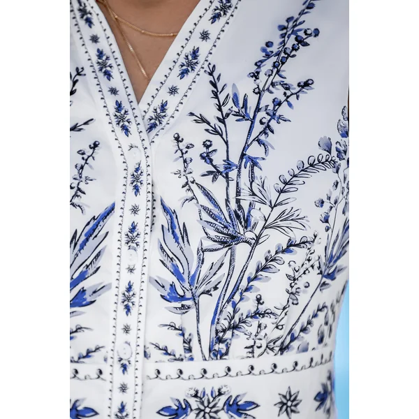 Robe courte sans manches aquarelle florale