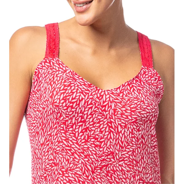 Robe courte à bretelles Rouge