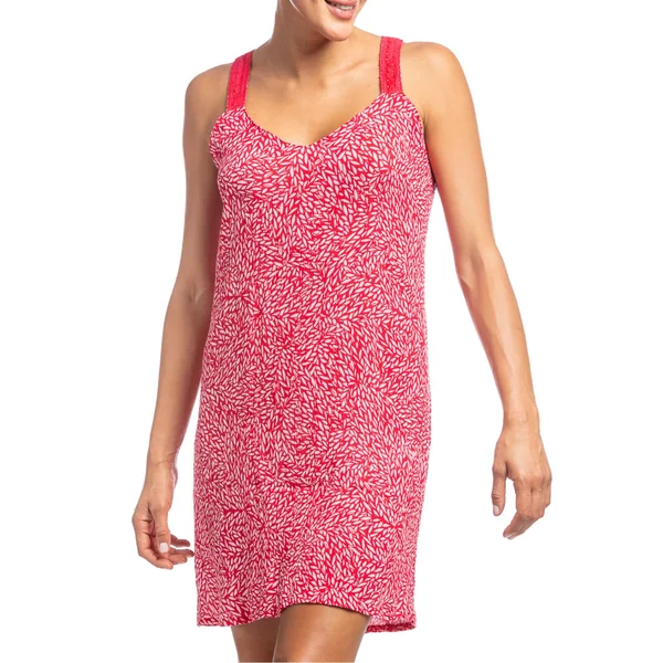 Robe courte à bretelles Rouge
