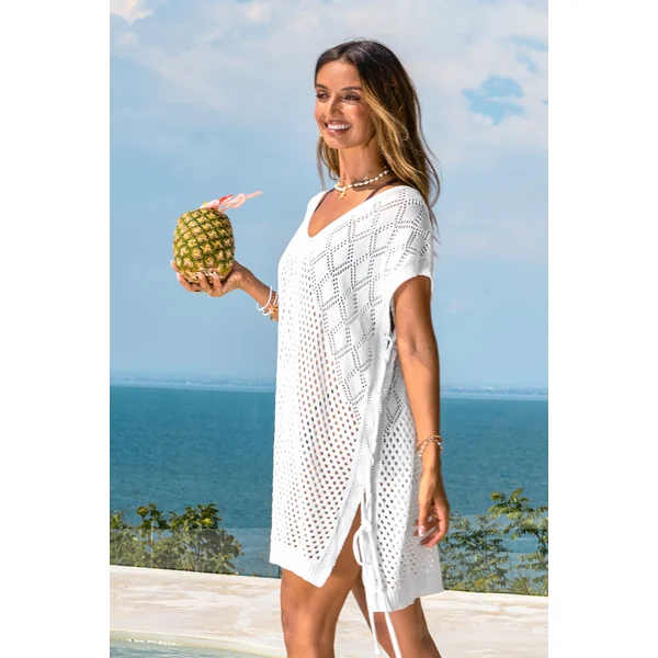 Robe cover up blanche