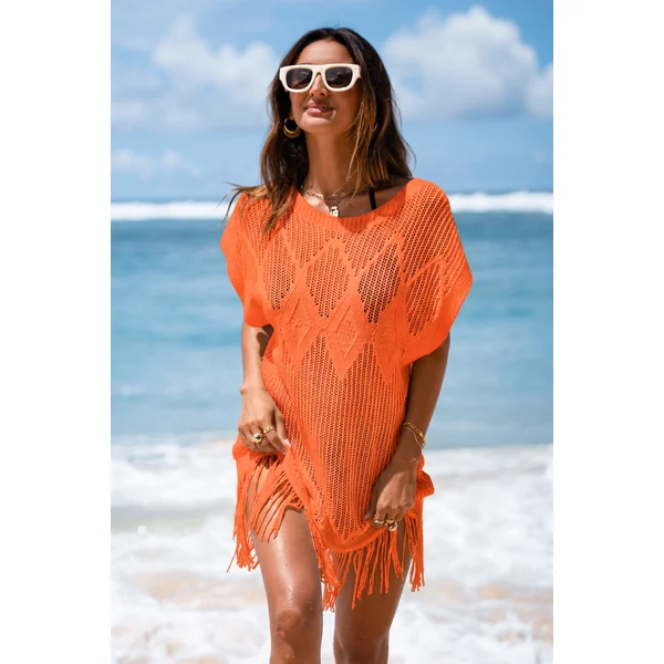 Robe cover up orange