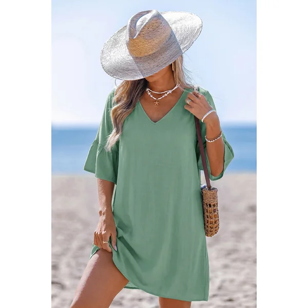 Robe cover up verte