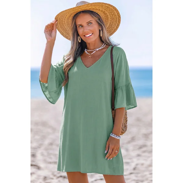 Robe cover up verte