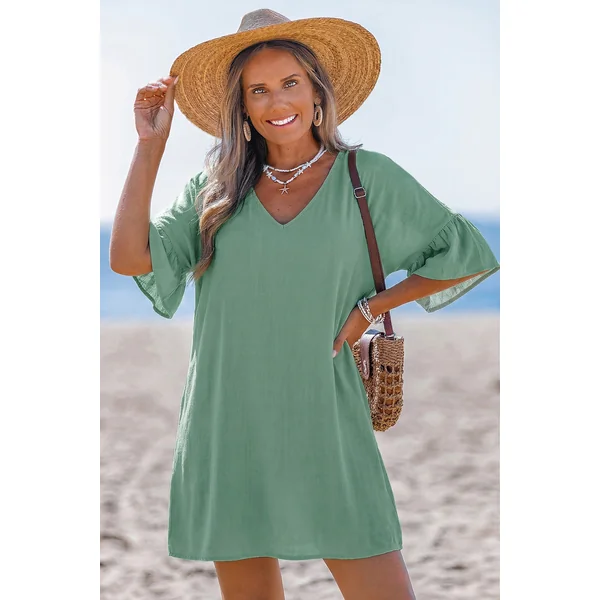 Robe cover up verte