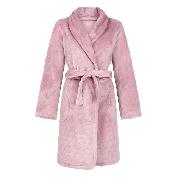 Robe de chambre courte en fleece - Violet