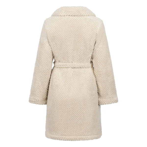 Robe de chambre en polaire à fermeture éclair - Blanc