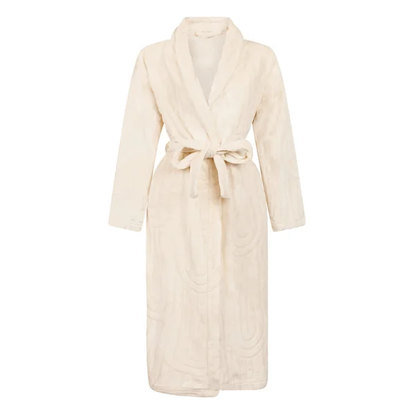 Robe de chambre longue en Fleece - Blanc
