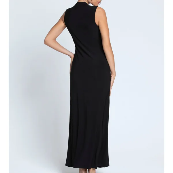 Robe de nuit longue Éclats d'Or Noir Or