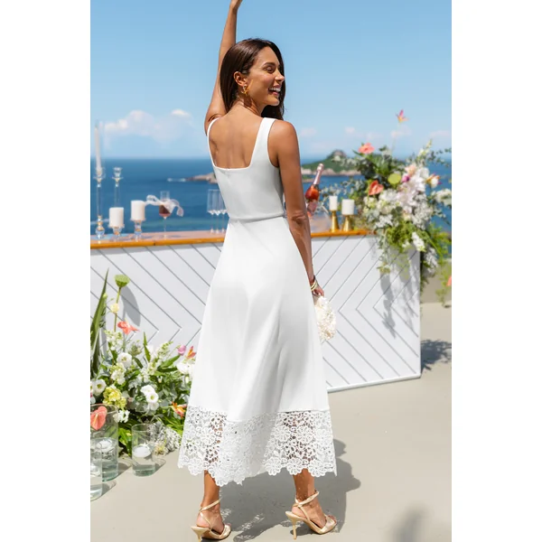 Robe dentelle blanche