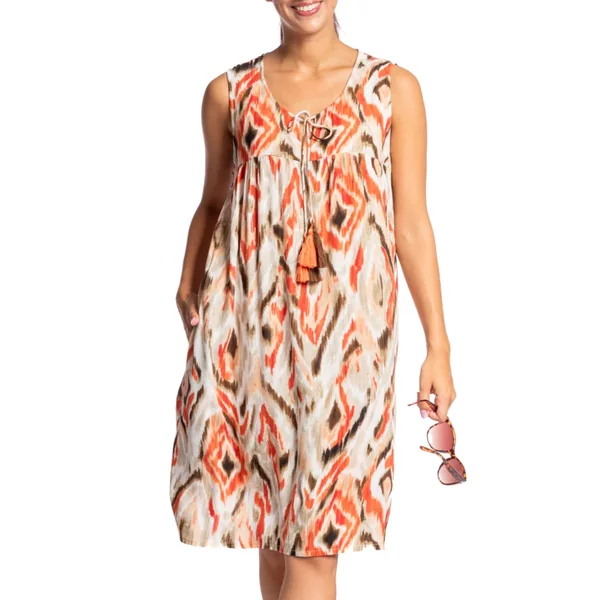 Robe d'été sans manches Multicolore
