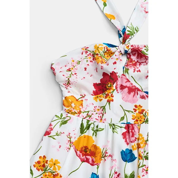 Robe imprimée keyhole