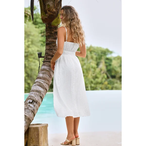 Robe longue blanche