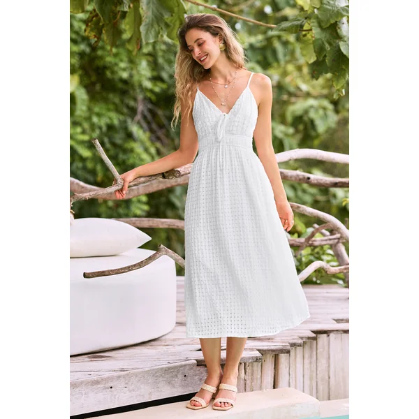 Robe longue blanche