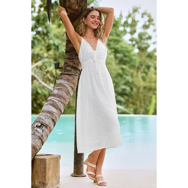 Robe longue blanche