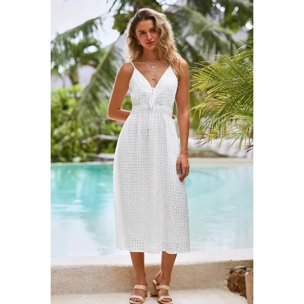 Robe longue blanche