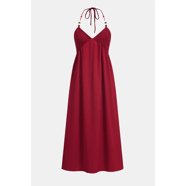 Robe longue bordeaux