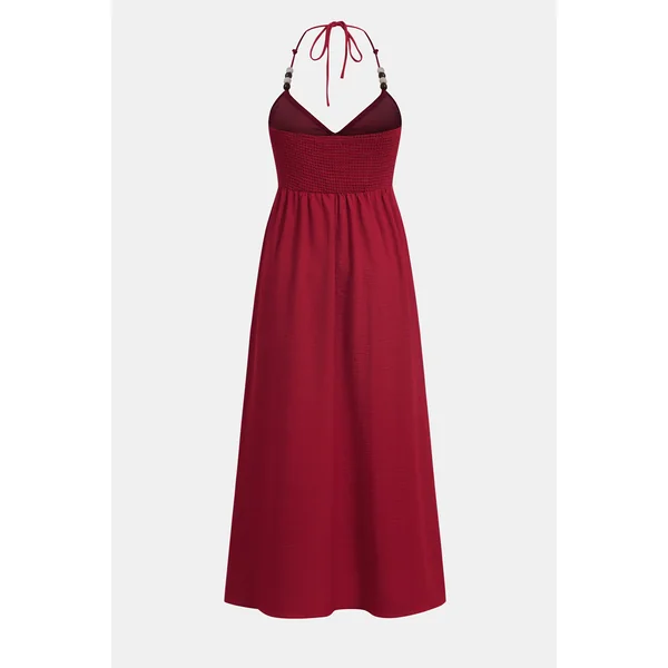 Robe longue bordeaux