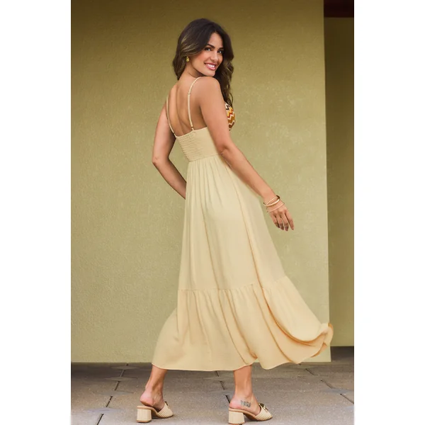 Robe longue chevron à l’élégance formelle