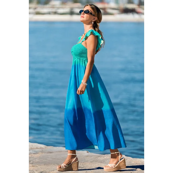 Robe longue ombrée