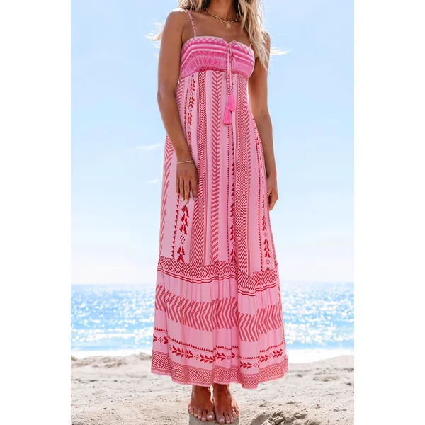 Robe longue ornée au charme captivant