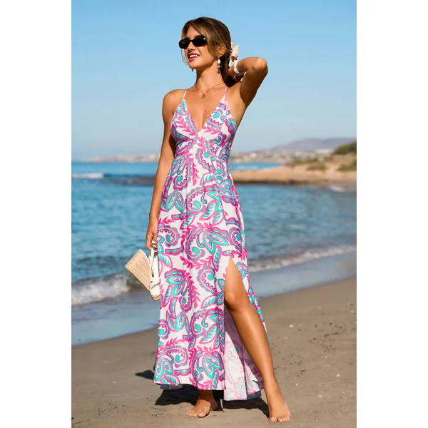 Robe longue paisley