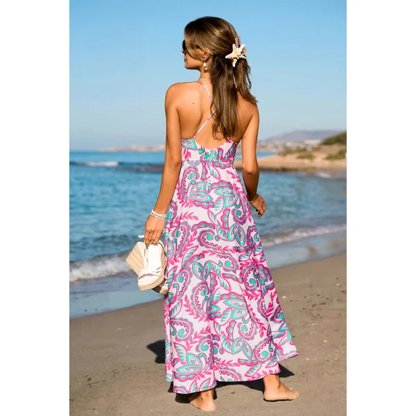 Robe longue paisley