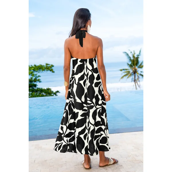 Robe longue tissé sans manches
