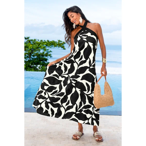 Robe longue tissé sans manches