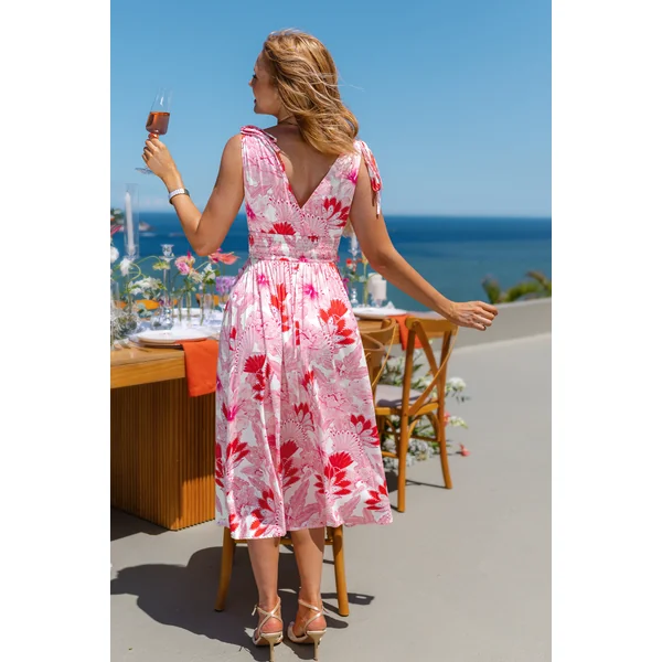 Robe paisley col surplis