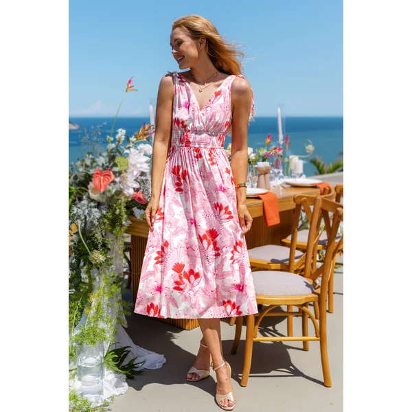 Robe paisley col surplis
